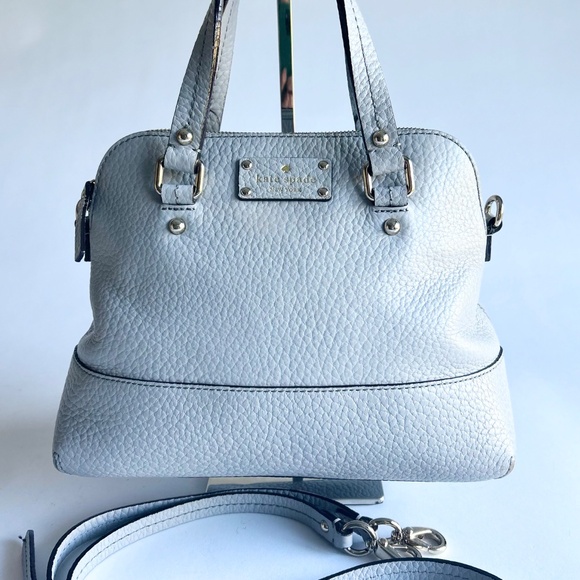 Kate Spade Grey Pebble Genuine Leather Tote - Picture 15 of 15